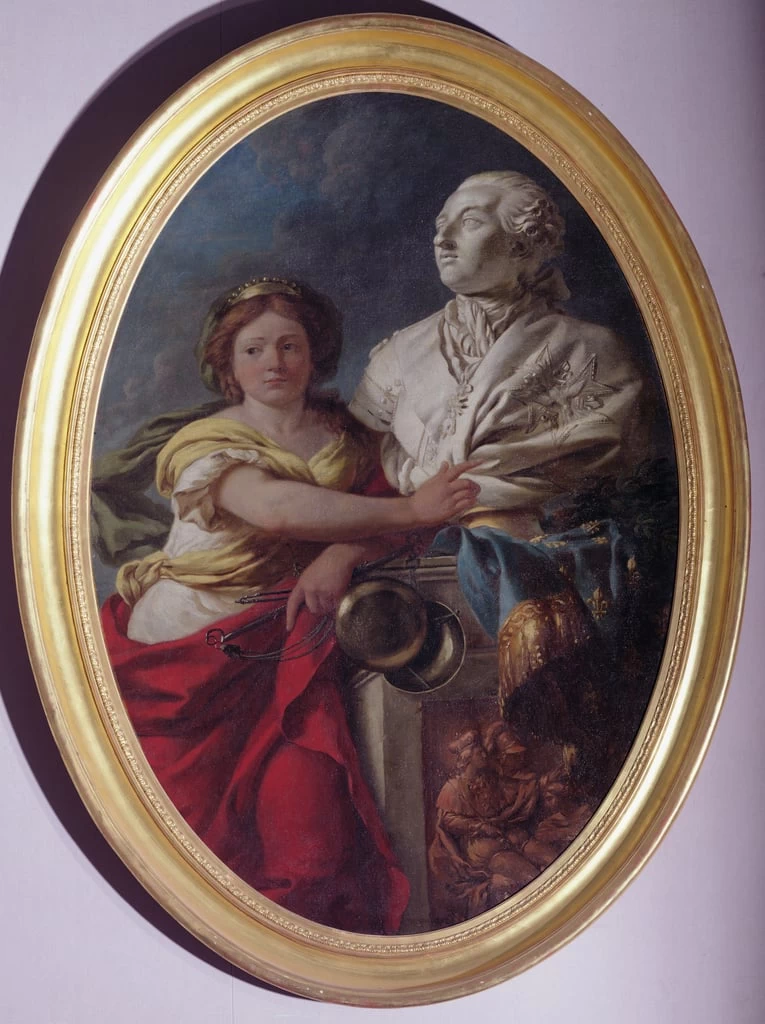 La giustizia contempla il busto di Luigi XVI - Musee de la Ville de Paris, Musee Carnavalet